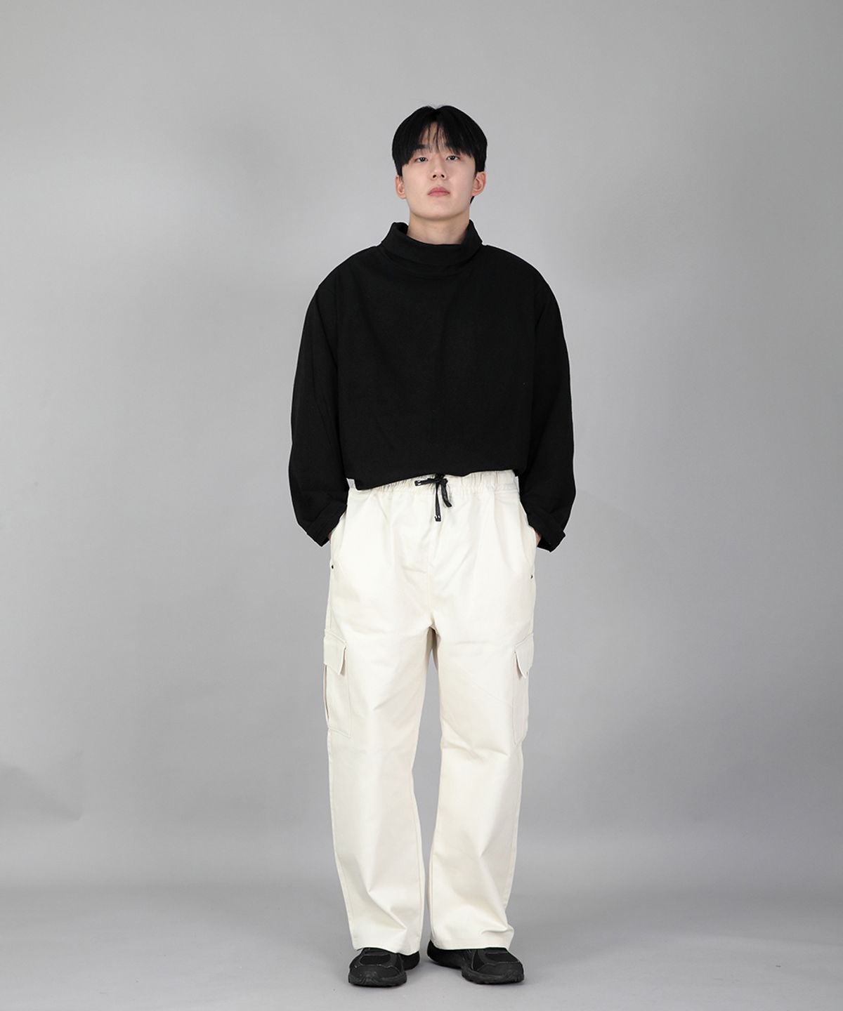 세인트크루(SAINTCREW) 리벳픽스 EX와이드 카고팬츠 REC-360 크림