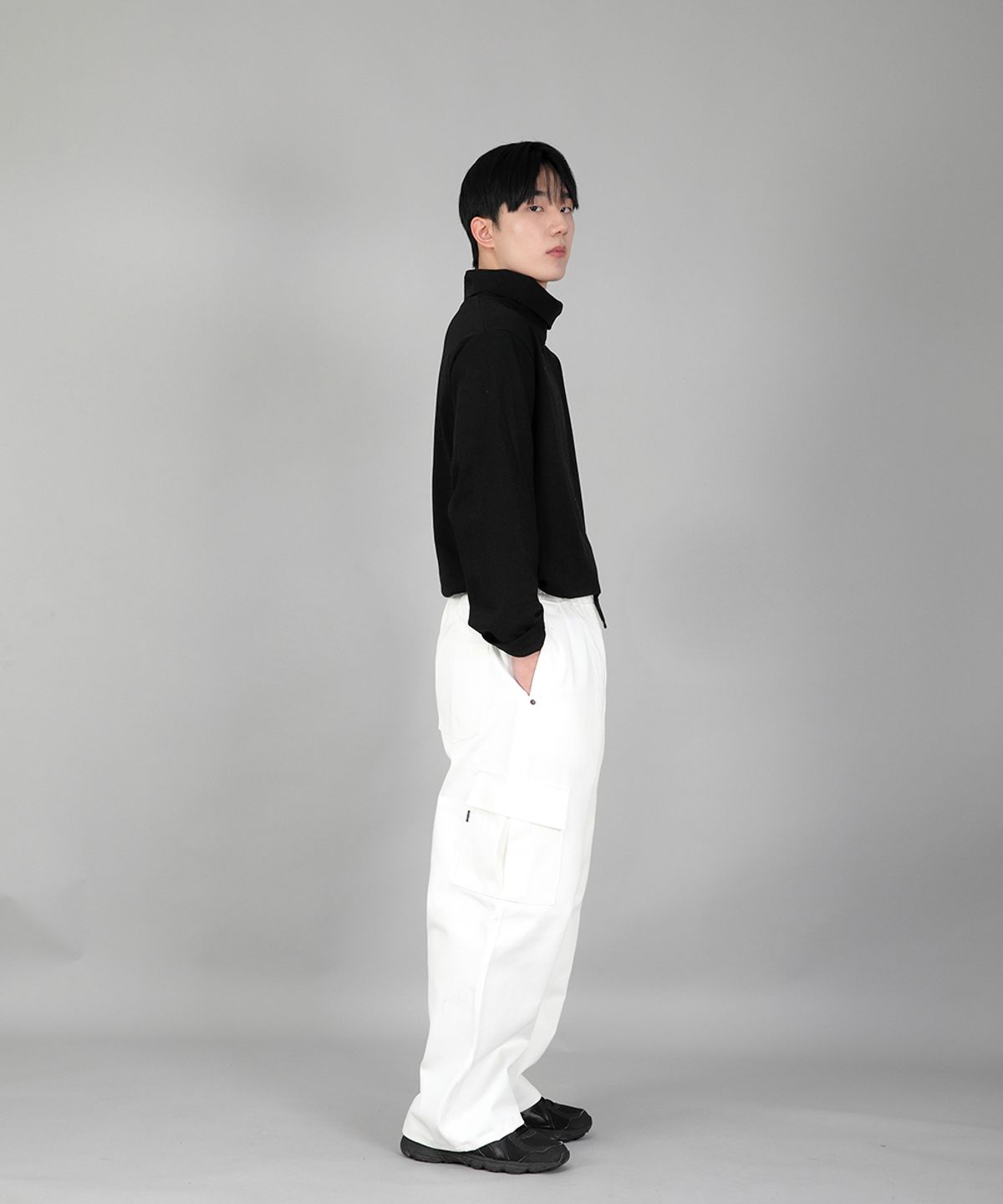 세인트크루(SAINTCREW) 리벳픽스 EX와이드 카고팬츠 REC-360 화이트