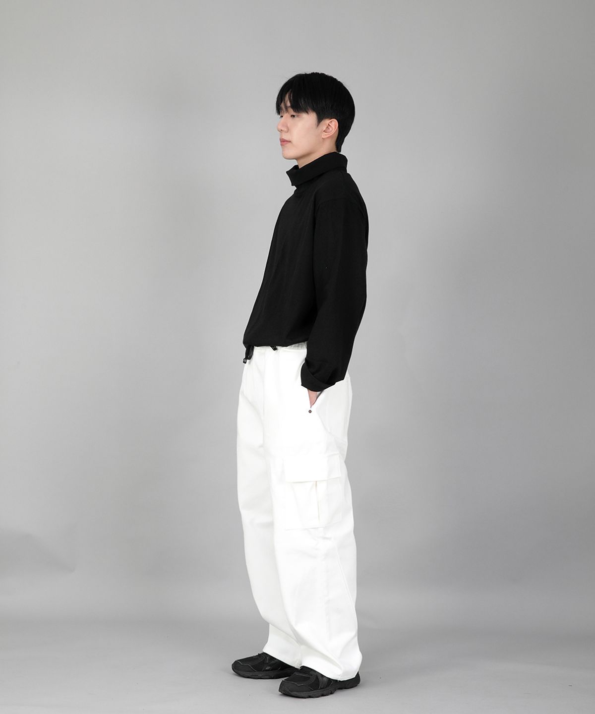 세인트크루(SAINTCREW) 리벳픽스 EX와이드 카고팬츠 REC-360 화이트