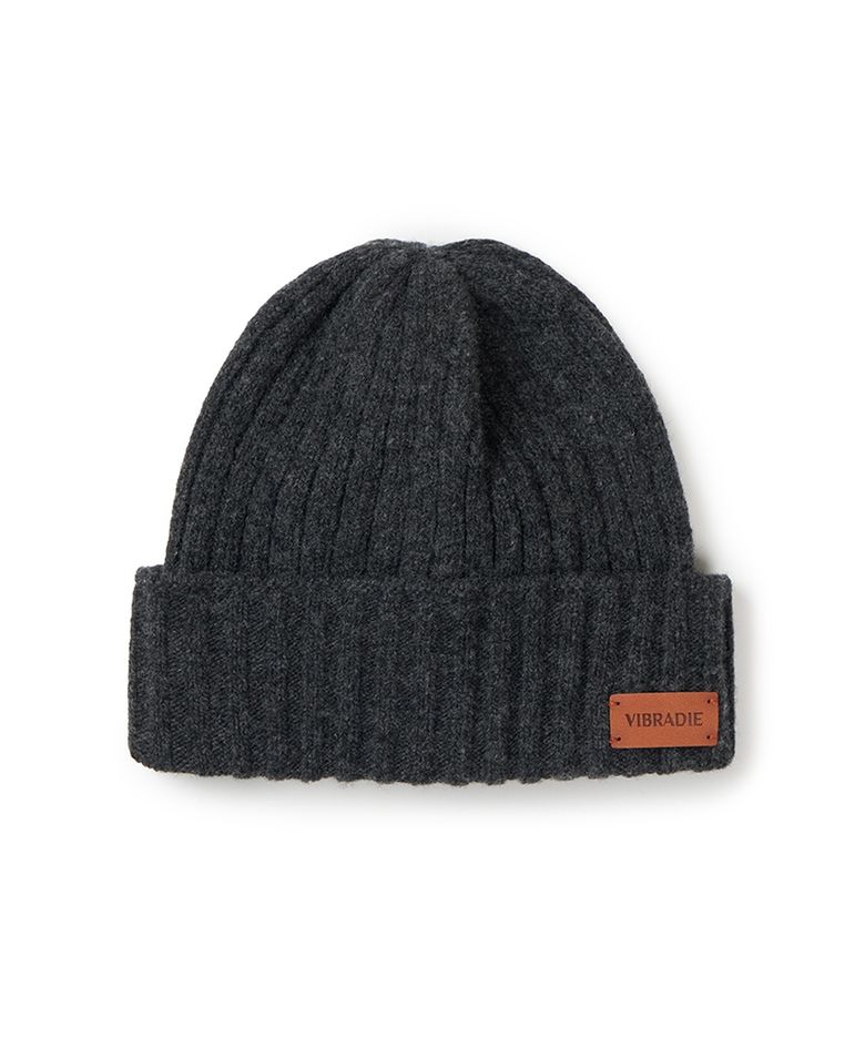 ELAN Wool Blend Knit Beanie Charcoal