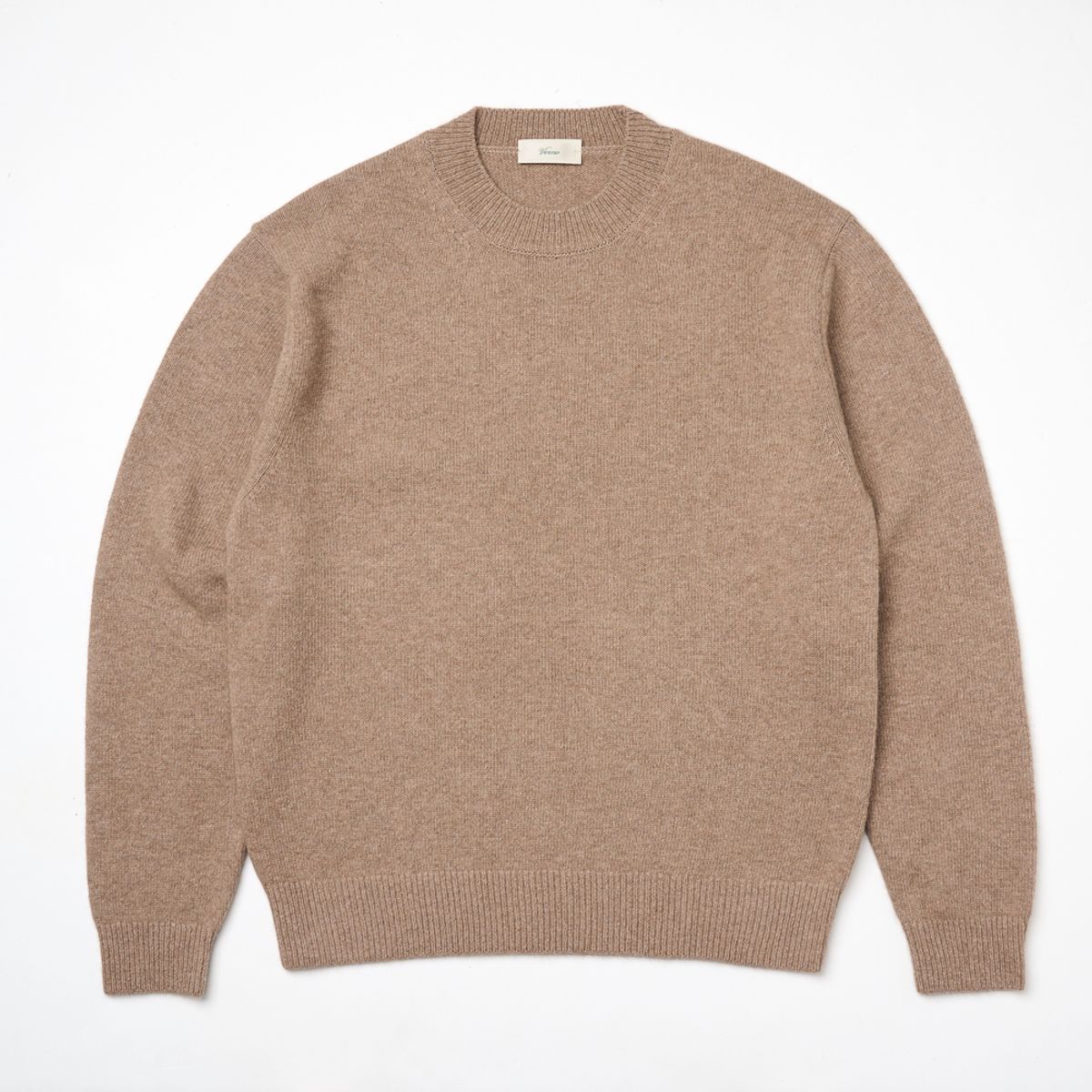 베르노(VERNO) 24FW Fox Crew-neck Knit Beige