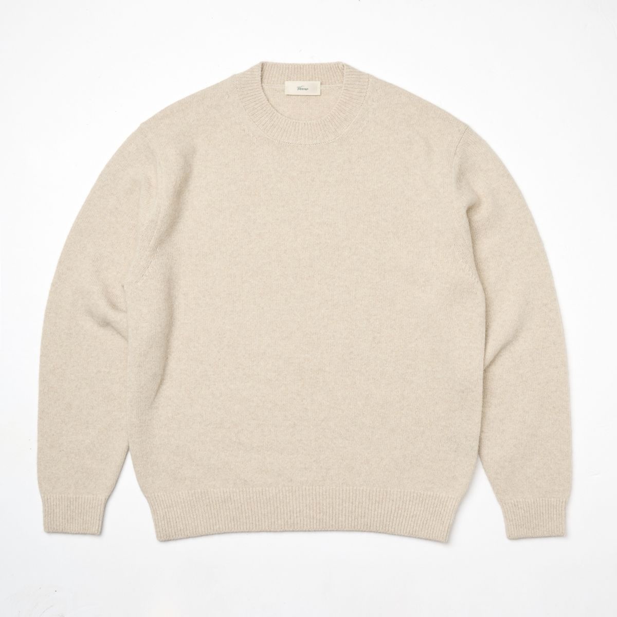 베르노(VERNO) 24FW Fox Crew-neck Knit Oatmeal