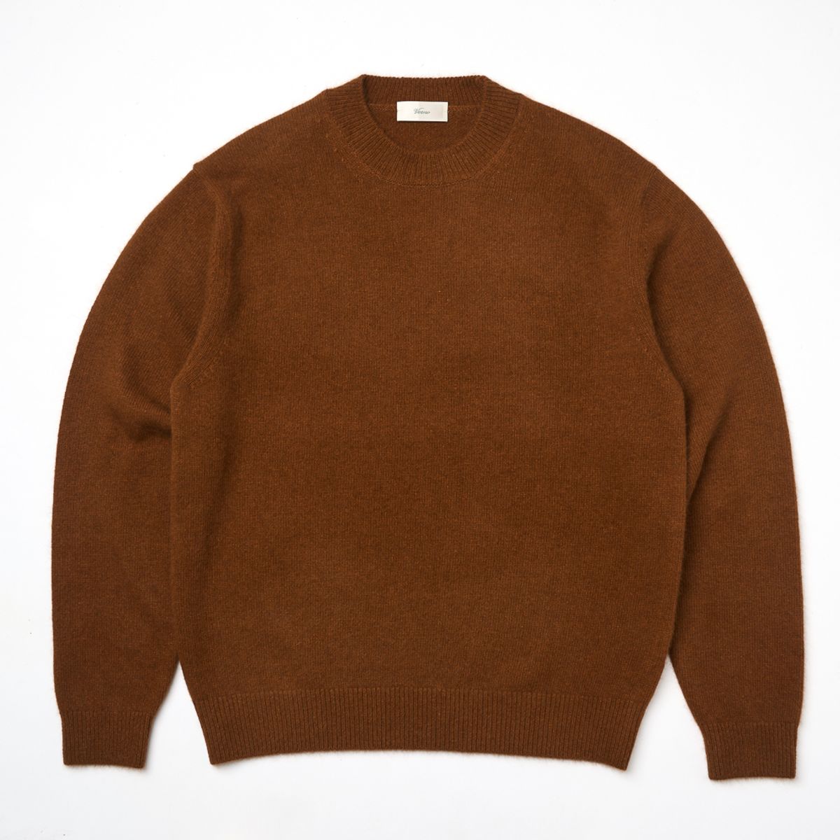 베르노(VERNO) 24FW Fox Crew-neck Knit Camel