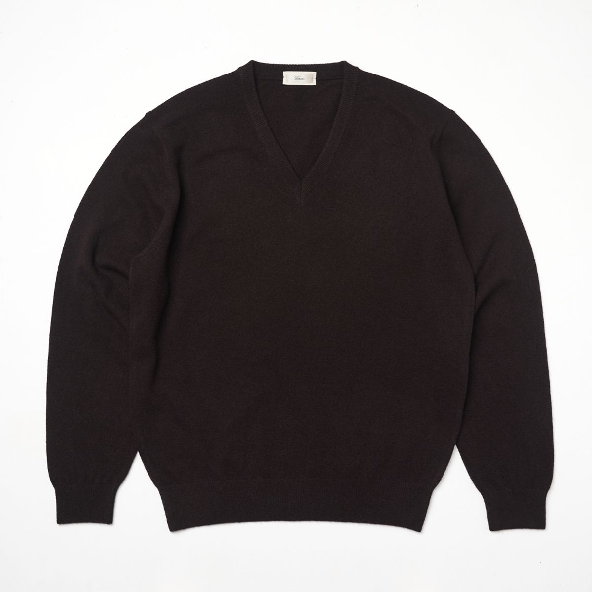 베르노(VERNO) 24FW V-neck Knit Dark-Brown