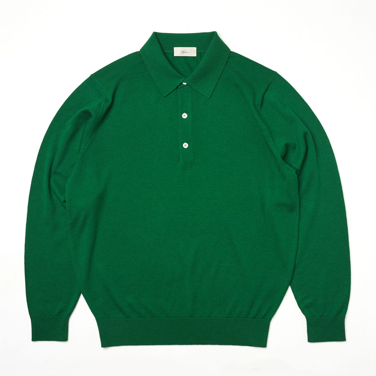 베르노(VERNO) 25SS Cashtouch Long Sleeve Polo Knit Green
