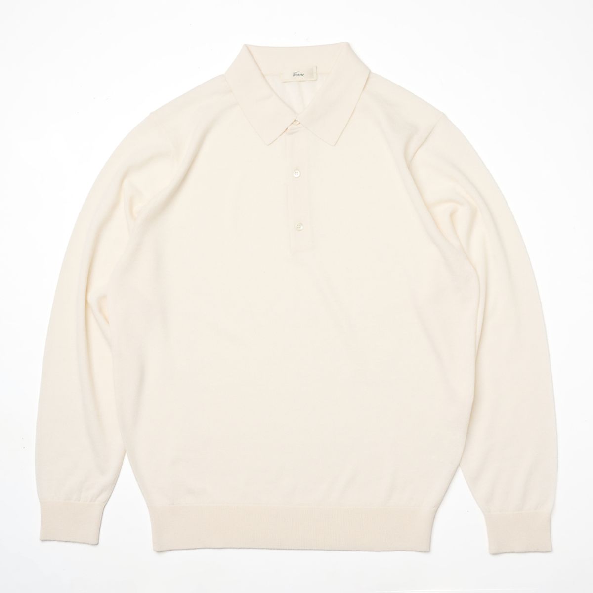 베르노(VERNO) 25SS Cashtouch Long Sleeve Polo Knit Ivory