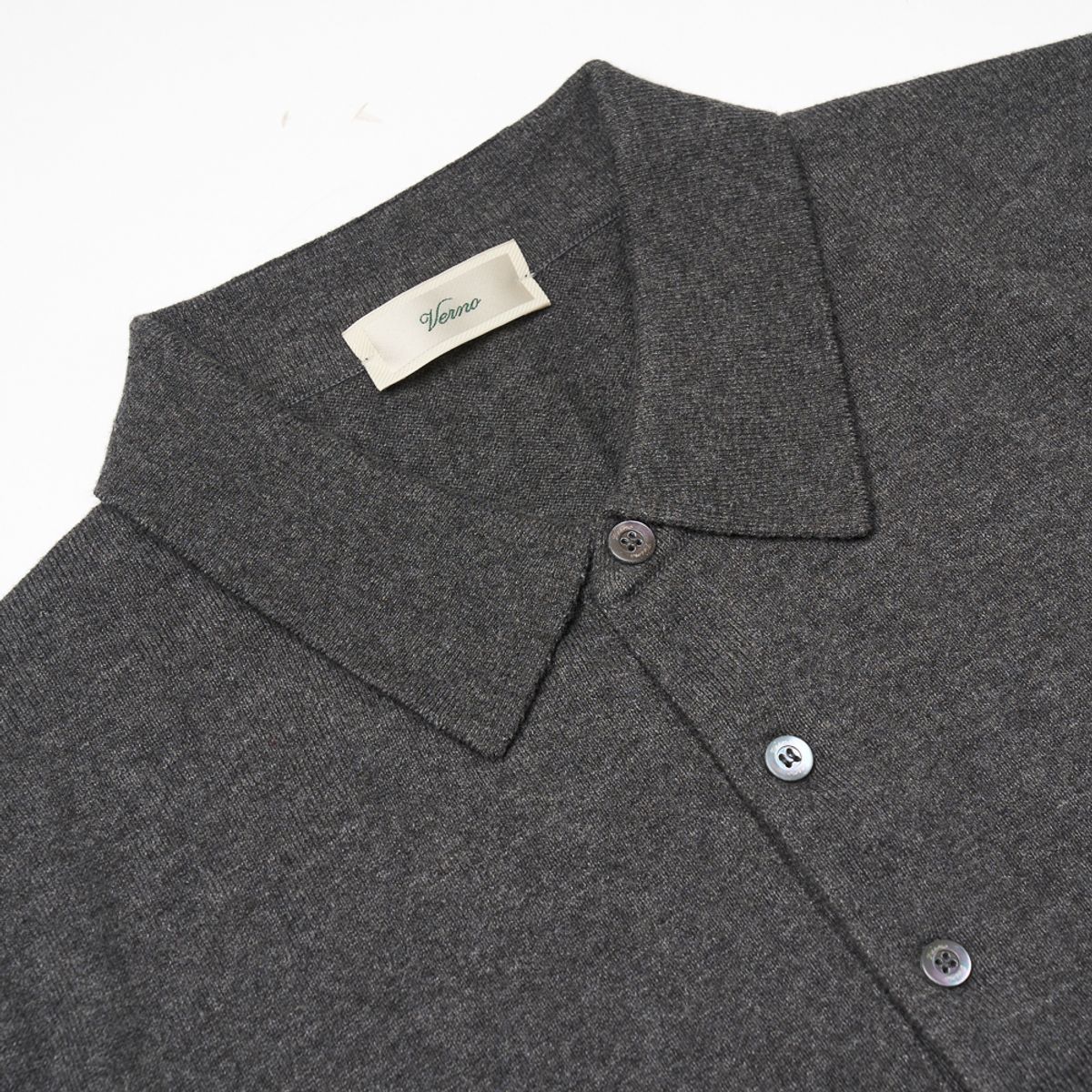 베르노(VERNO) 25SS Essential polo Knit Gray