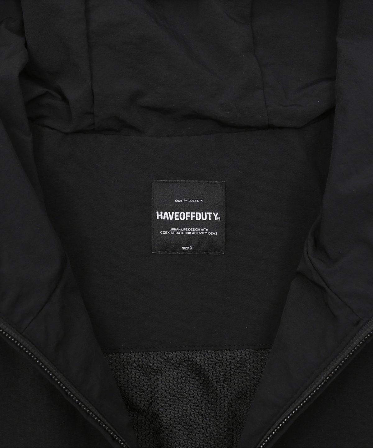 해브오프듀티(HAVEOFFDUTY) 루즈 하이커 아노락 (블랙)