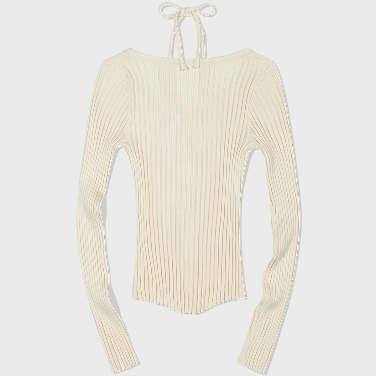 모아(MOAA) Rib Button-Up Cardigan (IVORY)
