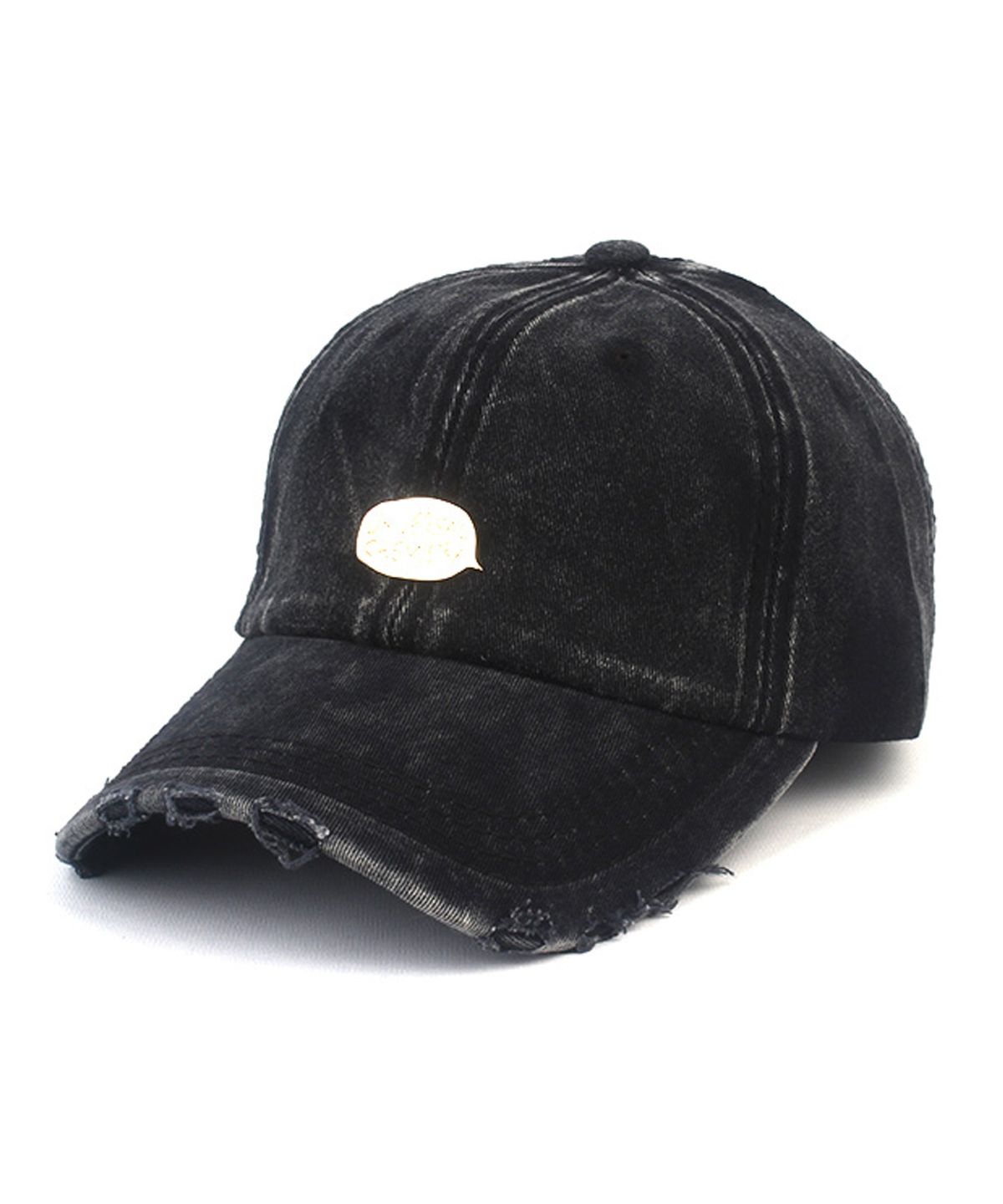 유니버셜 케미스트리(UNIVERSAL CHEMISTRY) Vintage Washing Bubble Black Ballcap 워싱볼캡
