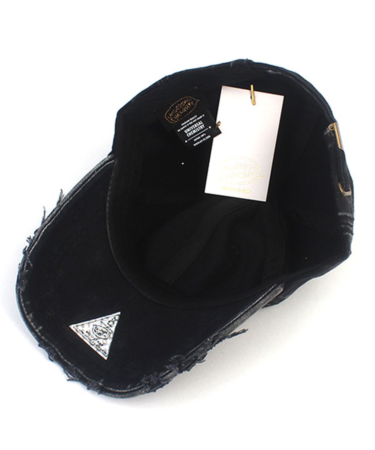 유니버셜 케미스트리(UNIVERSAL CHEMISTRY) Vintage Washing Bubble Black Ballcap 워싱볼캡