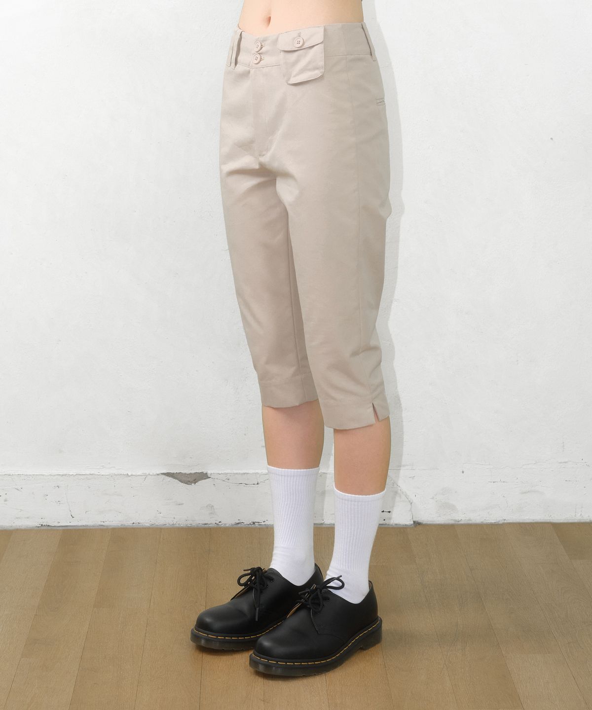 아메스 월드와이드(AMES-WORLDWIDE) COTTON BIKER PANTS BEIGE