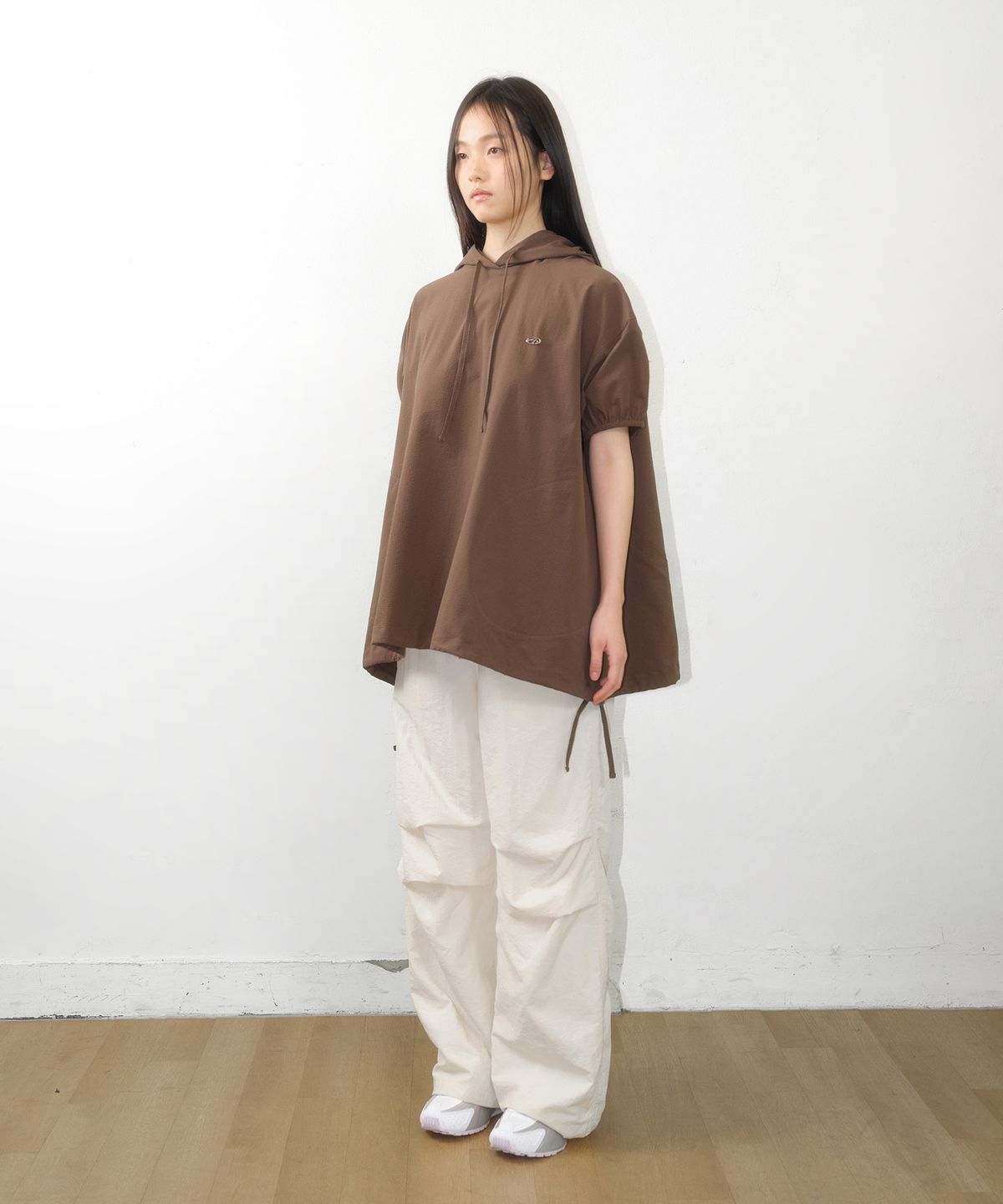 아메스 월드와이드(AMES-WORLDWIDE) NYLON WIDE PANTS IVORY
