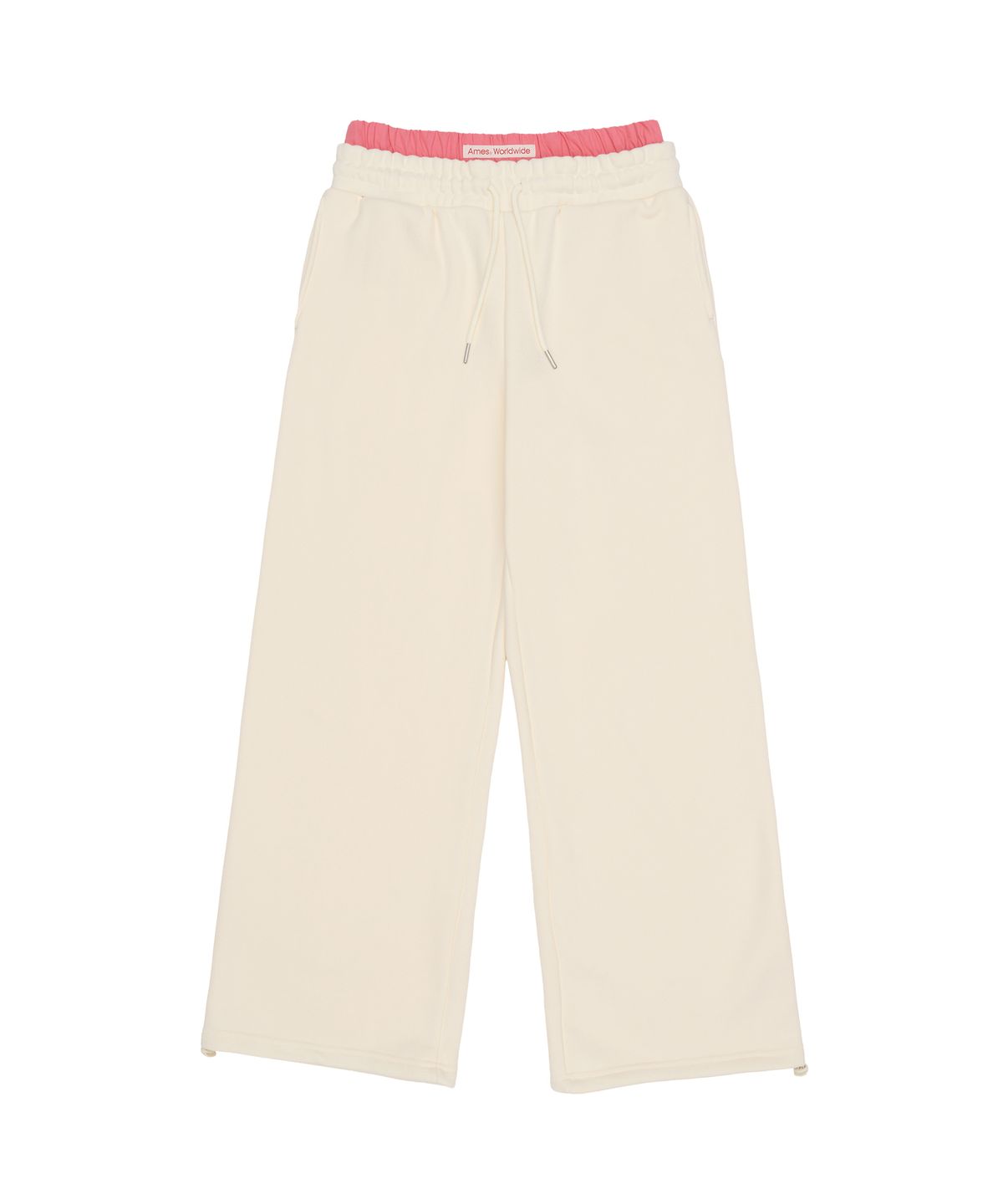 아메스 월드와이드(AMES-WORLDWIDE) LAYERED SWEAT PANTS CREAM