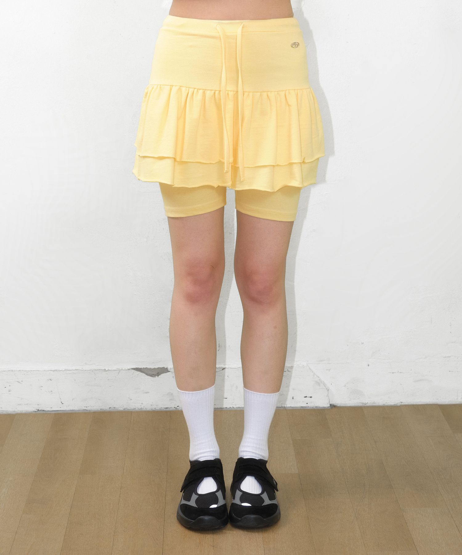 ★AMES-WORLDWIDE★FRILL MINI SKIRT YELLOW★正規品/直送料込 MUSINSA公式 | AMES-WORLDWIDE FRILL MINI SKIRT YELLOW