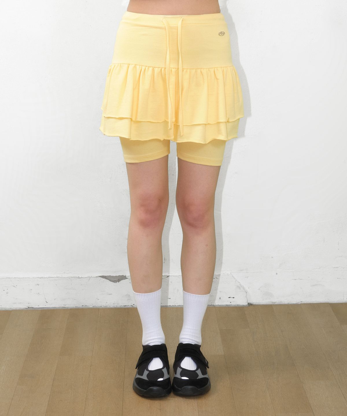 아메스 월드와이드(AMES-WORLDWIDE) FRILL MINI SKIRT YELLOW