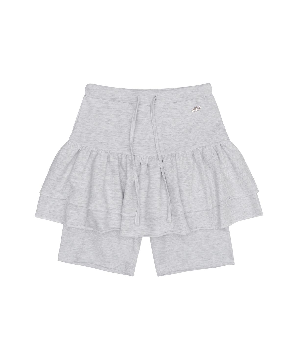 아메스 월드와이드(AMES-WORLDWIDE) FRILL MINI SKIRT GREY