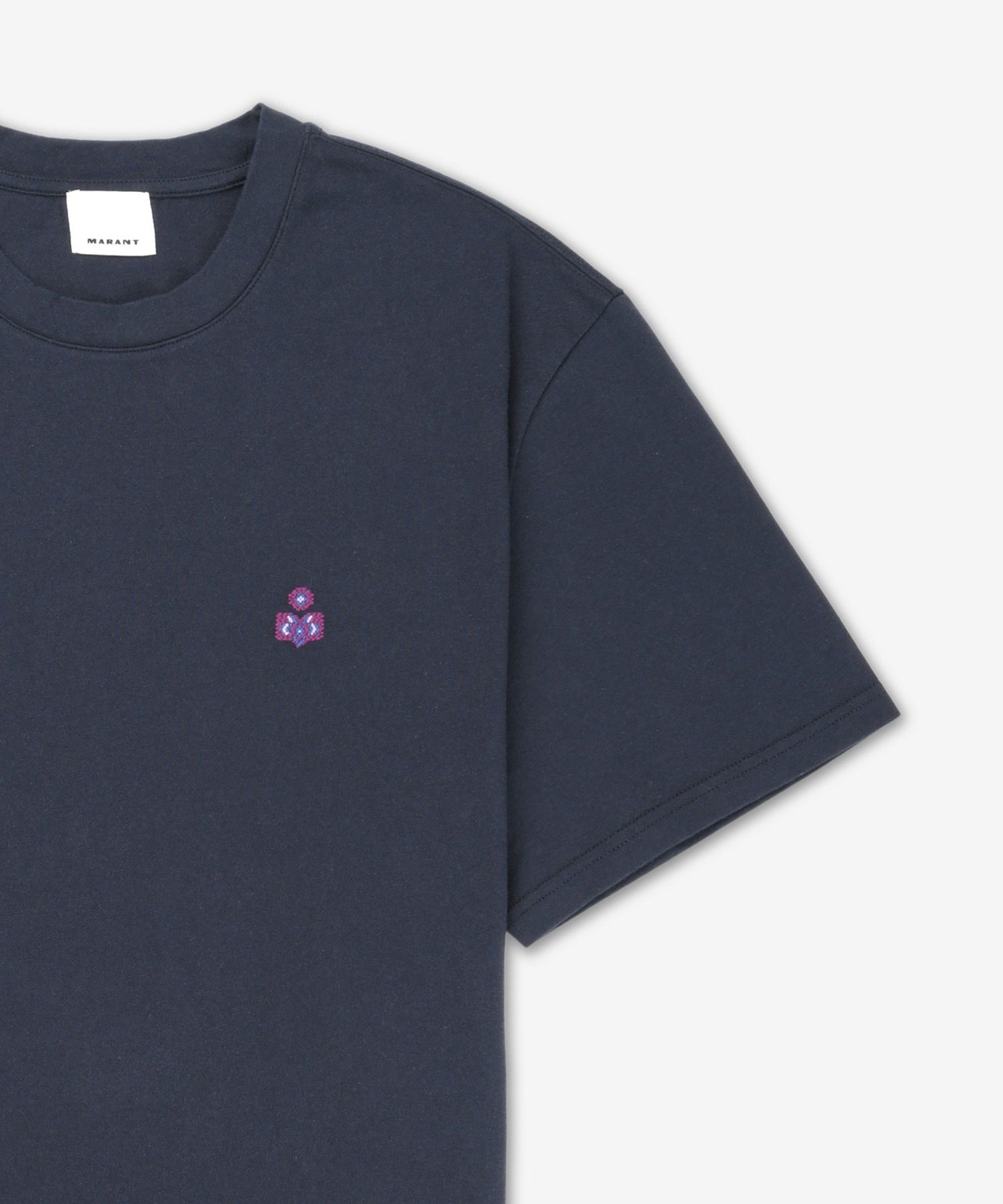 MUSINSA | ISABEL MARANT Hugo Short Sleeve T-Shirt - Midnight