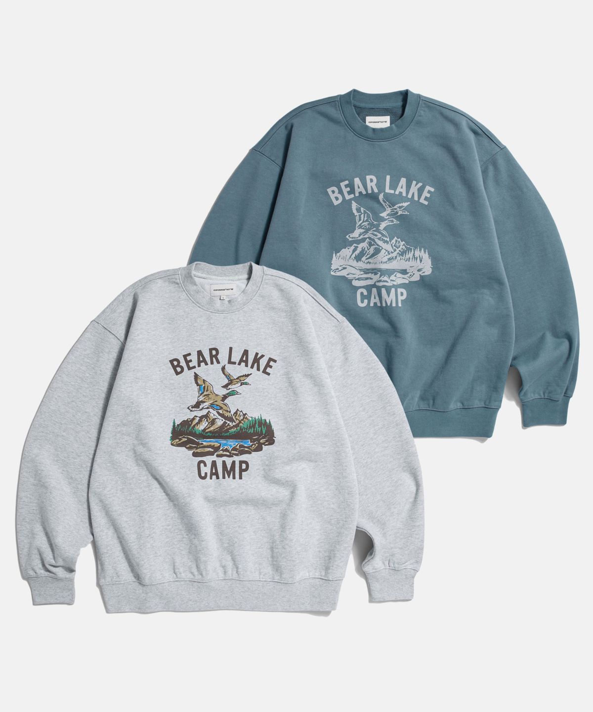에스피오나지(ESPIONAGE) Duck Camp Heavyweight Sweatshirt Vintage Blue