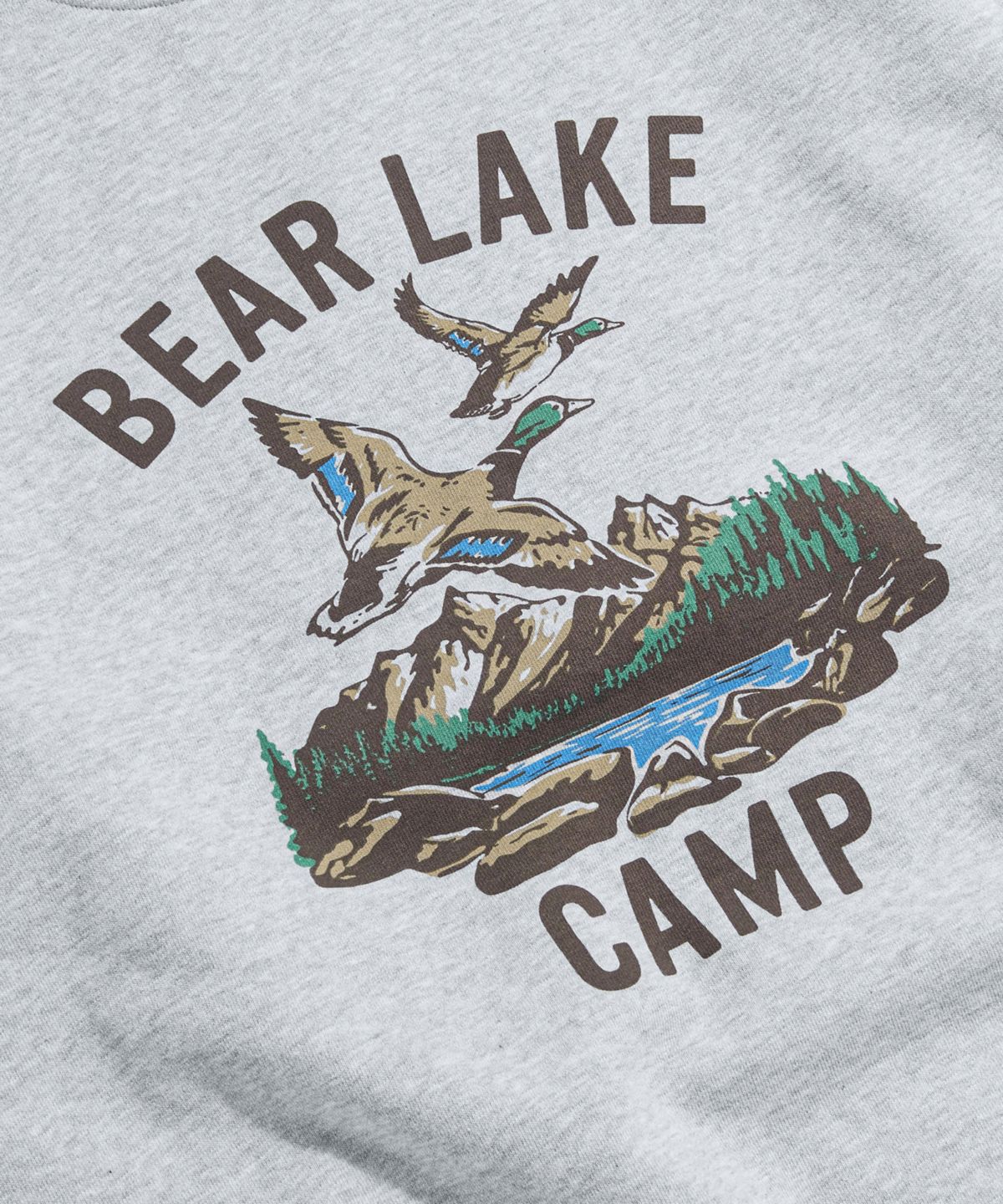 에스피오나지(ESPIONAGE) Duck Camp Heavyweight Sweatshirt Grey