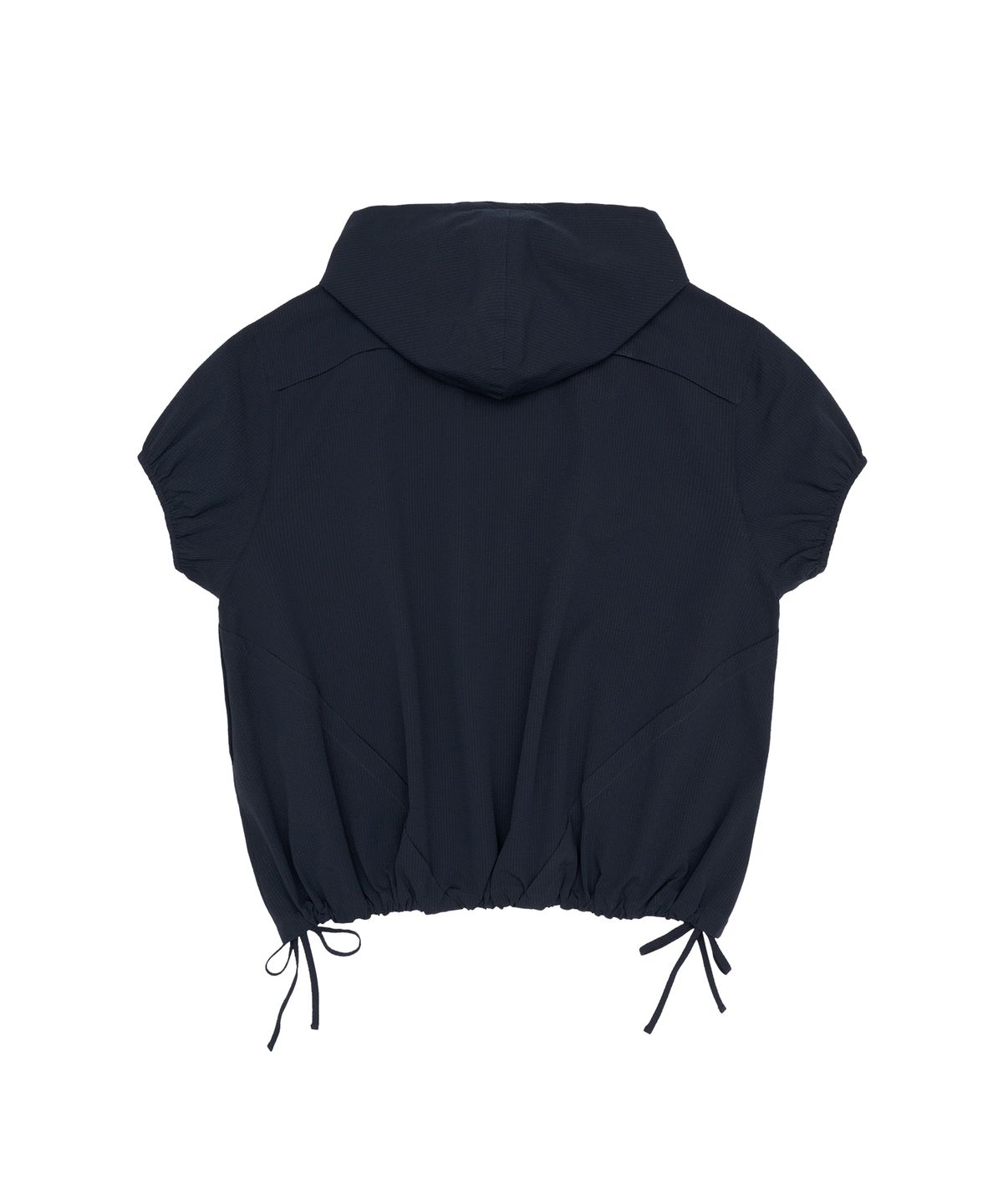 아메스 월드와이드(AMES-WORLDWIDE) OVERFIT WRINKLE SHORTSLEEVE HOODIE NAVY