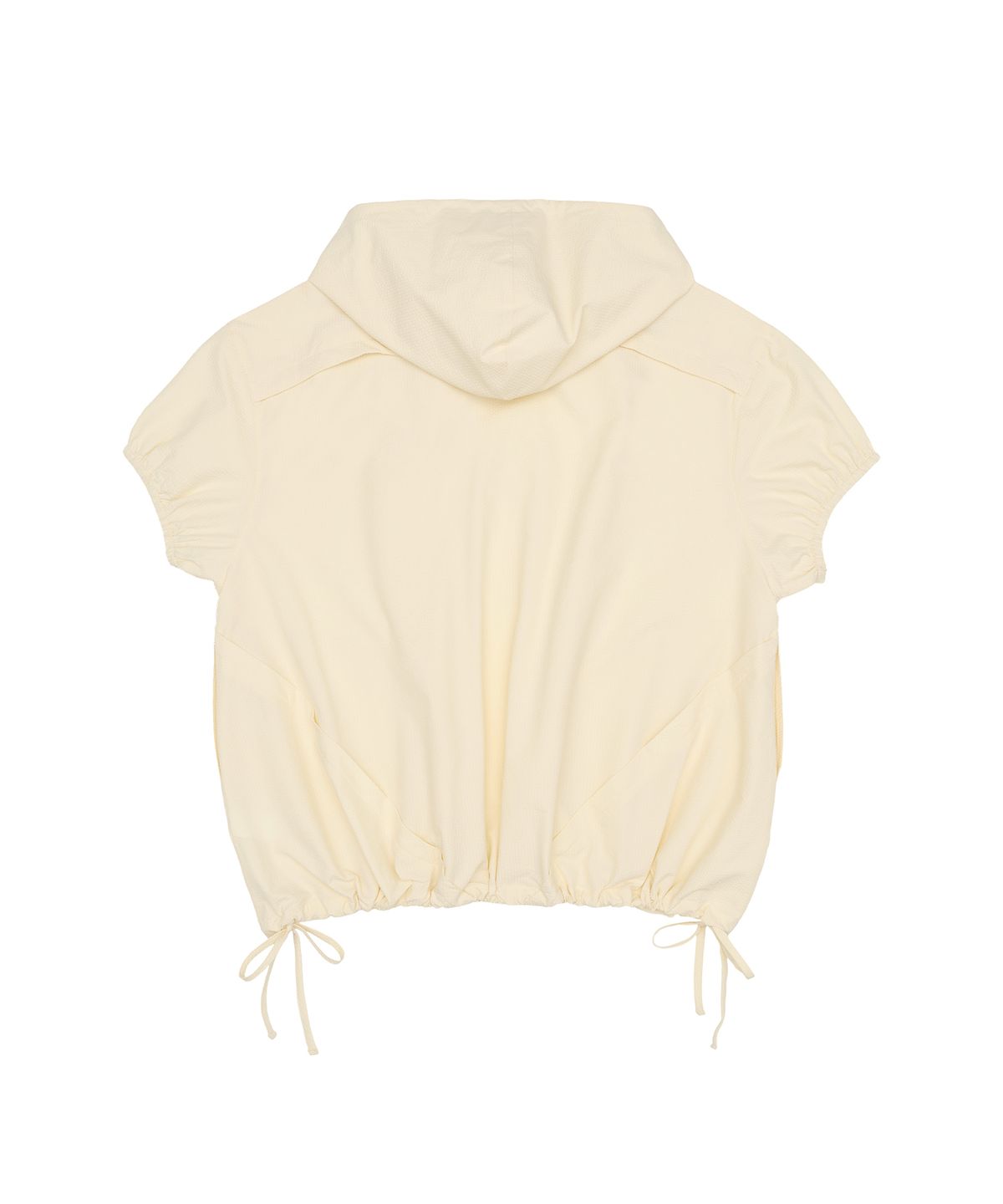 아메스 월드와이드(AMES-WORLDWIDE) OVERFIT WRINKLE SHORTSLEEVE HOODIE YELLOW