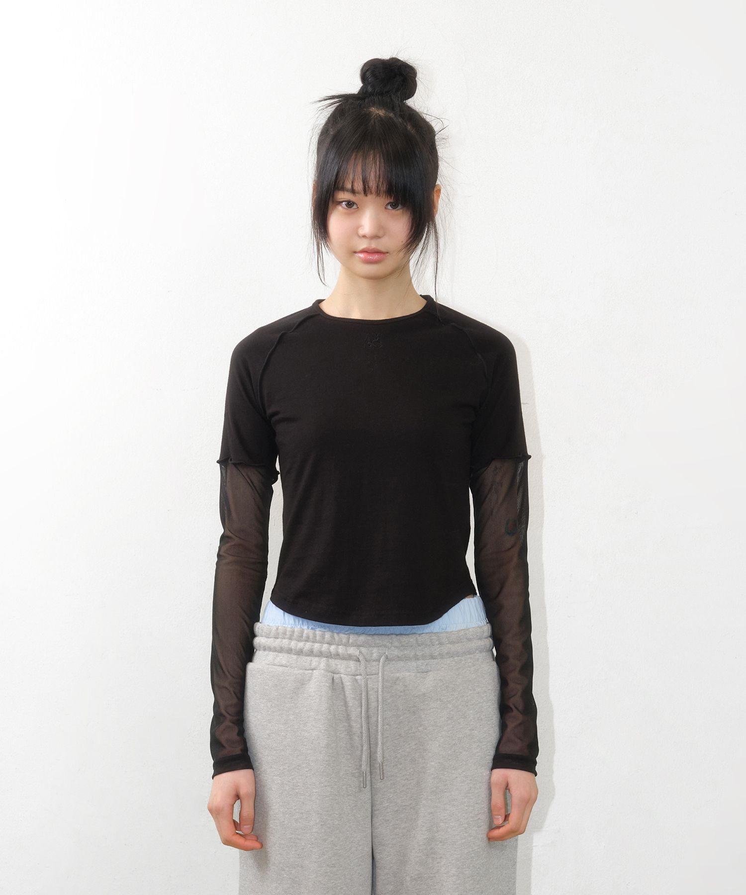 ★AMES-WORLDWIDE★LACE BLOCK LONG SLEEVE TEE BLUE★正規品 MUSINSA | AMES-WORLDWIDE LACE BLOCK LONGSLEEVE TEE CREAM