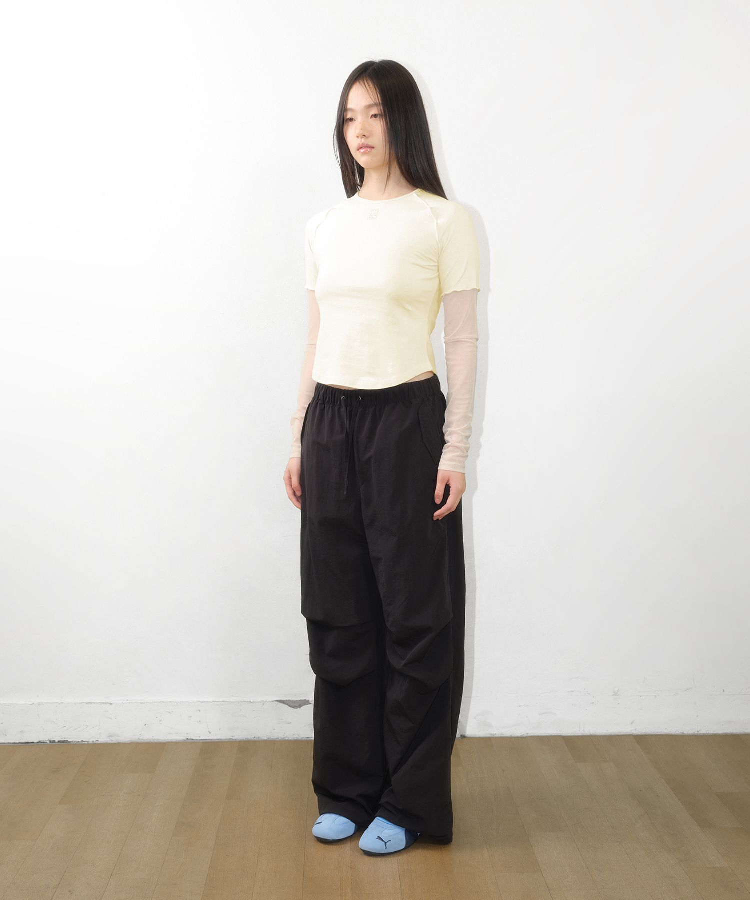 ★AMES-WORLDWIDE★LACE BLOCK LONG SLEEVE TEE BLUE★正規品 LACE BLOCK LONGSLEEVE TEE BLUE | ファッション通販サイト NUGU