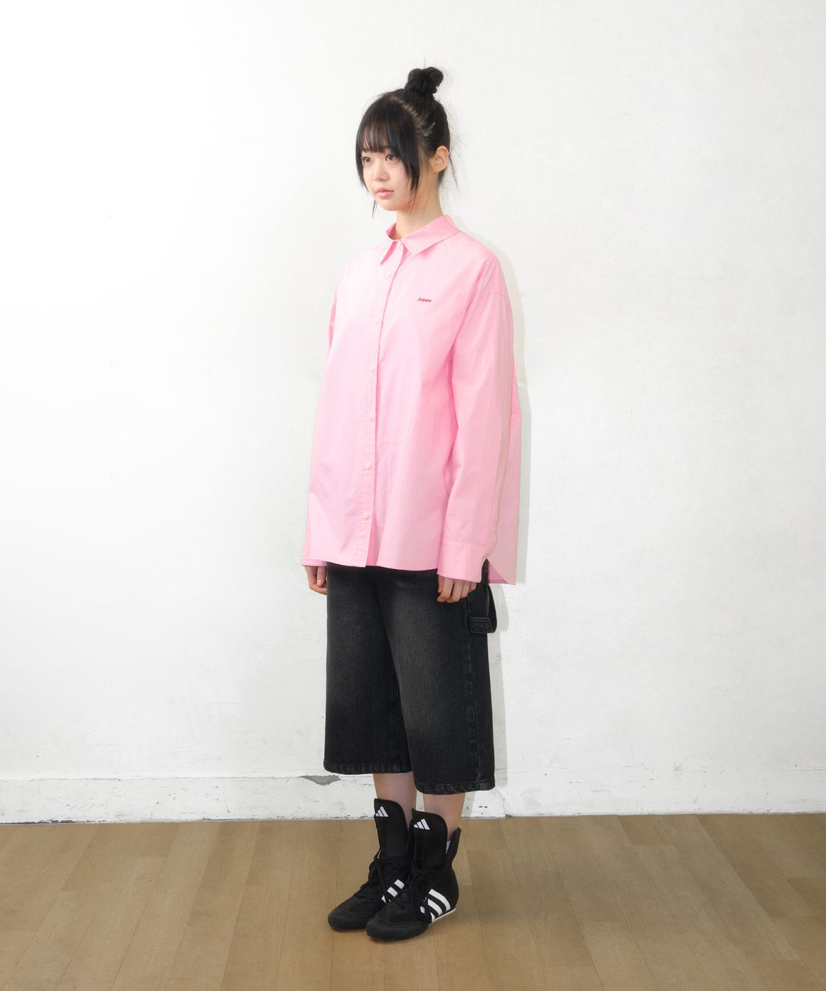 아메스 월드와이드(AMES-WORLDWIDE) AMES OVERFIT SHIRTS PINK