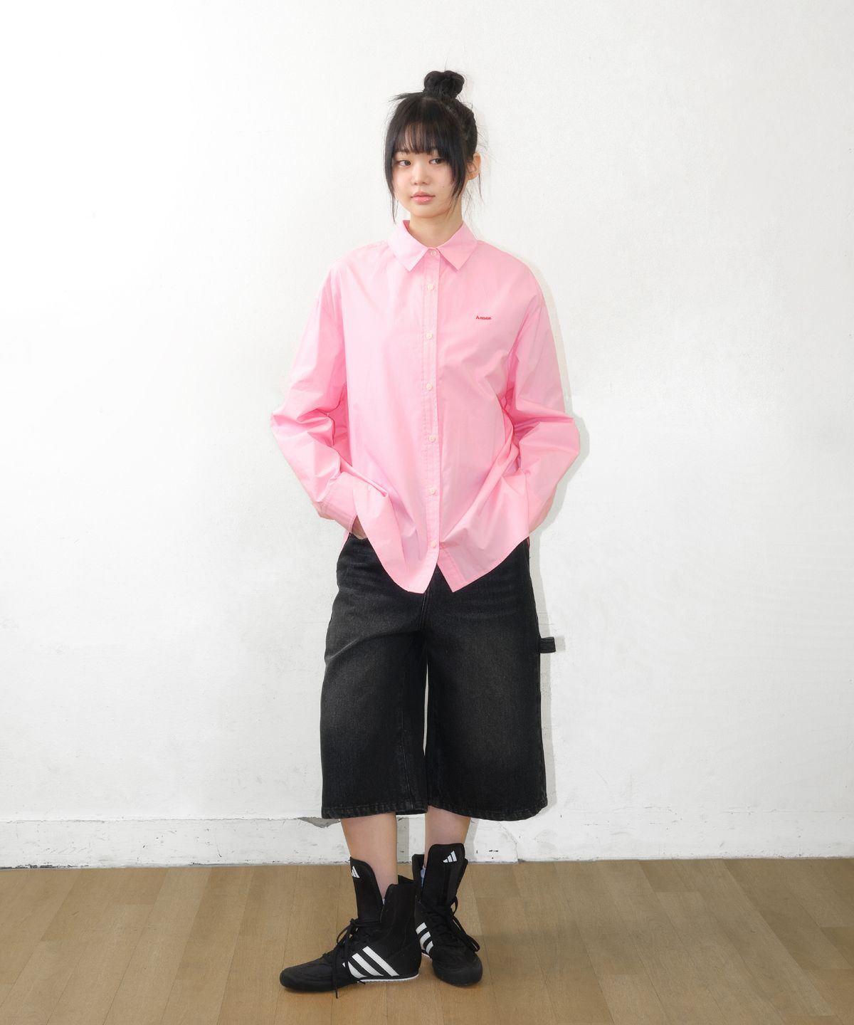 아메스 월드와이드(AMES-WORLDWIDE) AMES OVERFIT SHIRTS PINK