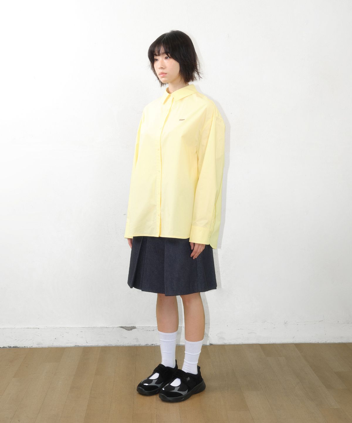 아메스 월드와이드(AMES-WORLDWIDE) AMES OVERFIT SHIRTS YELLOW