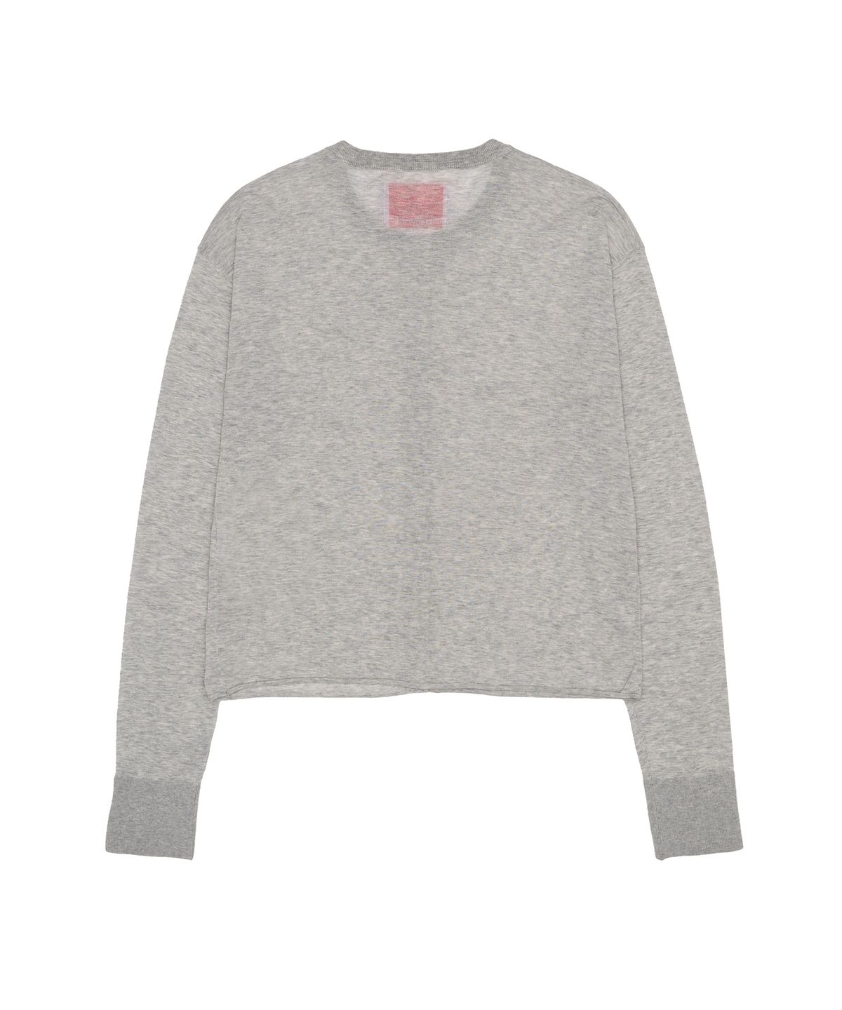 아메스 월드와이드(AMES-WORLDWIDE) SHEER ROUND NECK CARDIGAN GREY