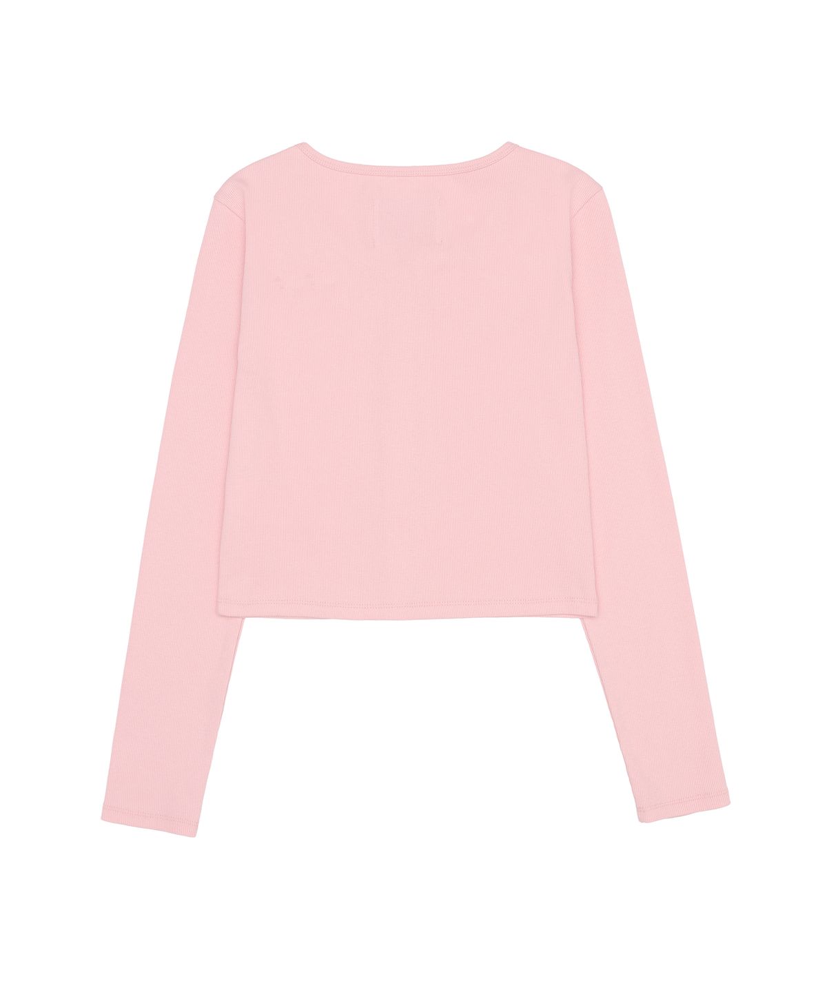 아메스 월드와이드(AMES-WORLDWIDE) RIB U-NECK CARDIGAN PINK