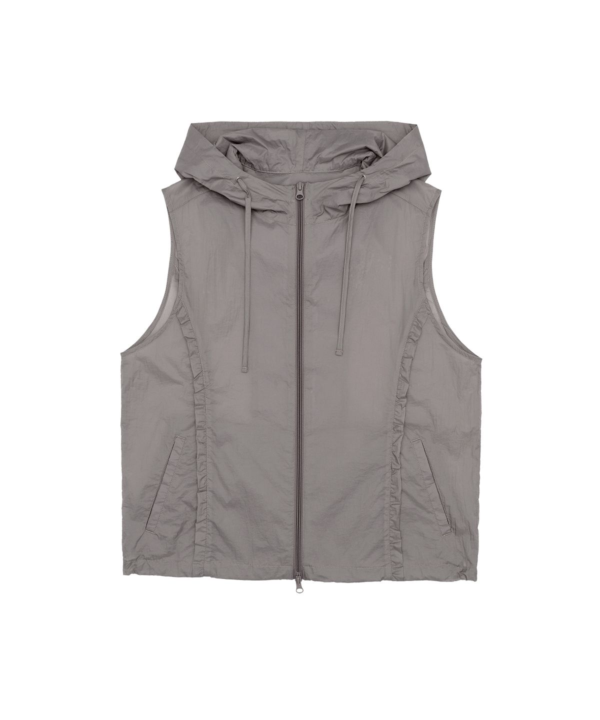 아메스 월드와이드(AMES-WORLDWIDE) SHEER NYLON VEST JACKET GREY