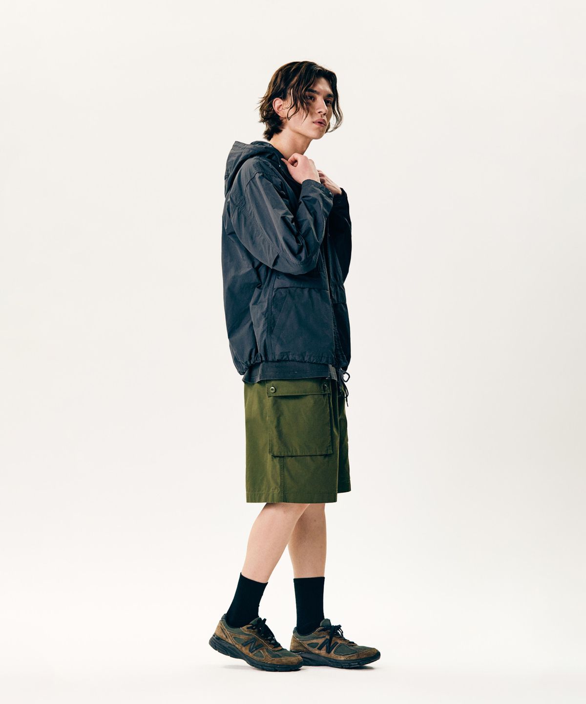 에스피오나지(ESPIONAGE) Traveler Hooded Jacket Dark Grey