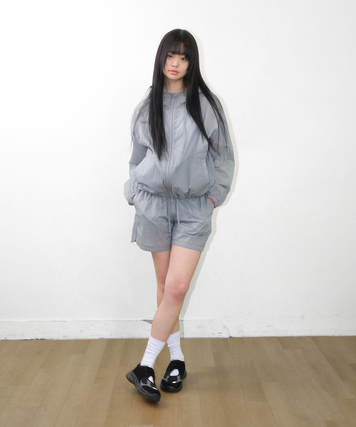 ★AMES-WORLDWIDE★SHEER NYLON SHORTS BLUE★正規品/直送料込 MUSINSA公式 | AMES-WORLDWIDE SHEER NYLON SHORTS BLUE