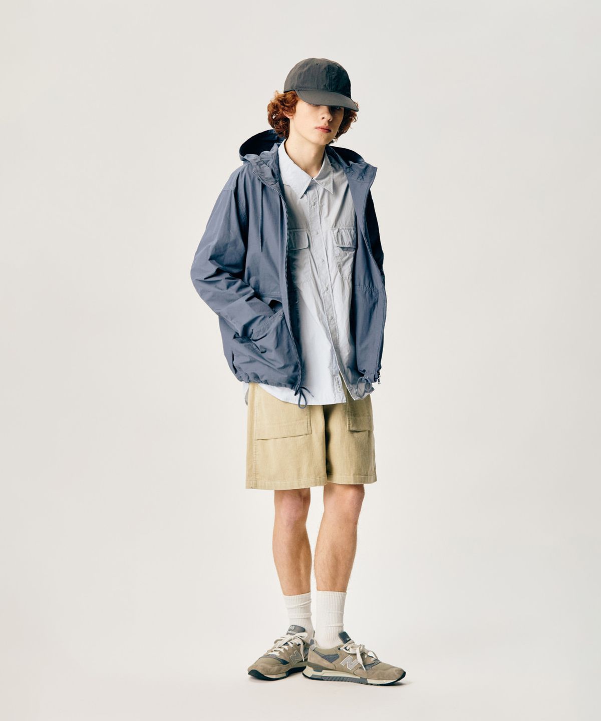 에스피오나지(ESPIONAGE) Traveler Hooded Jacket Dusty Blue