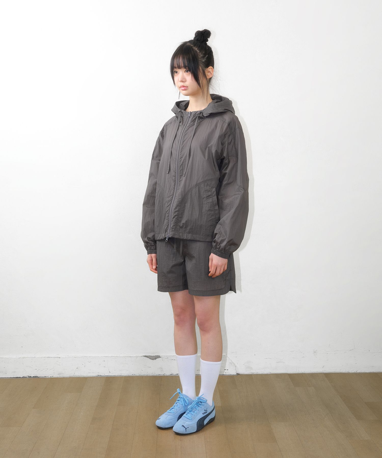 ★AMES-WORLDWIDE★SHEER NYLON WINDBREAKER CHARCOAL★正規品 MUSINSA公式 | AMES-WORLDWIDE SHEER NYLON WINDBREAKER CHARCOAL