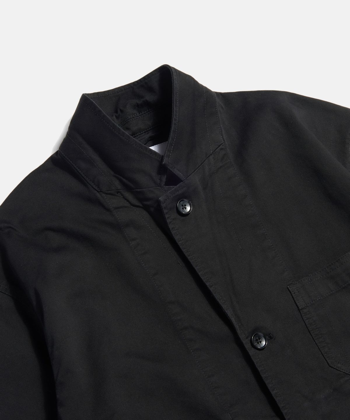 에스피오나지(ESPIONAGE) Cotton Notched Jacket Black