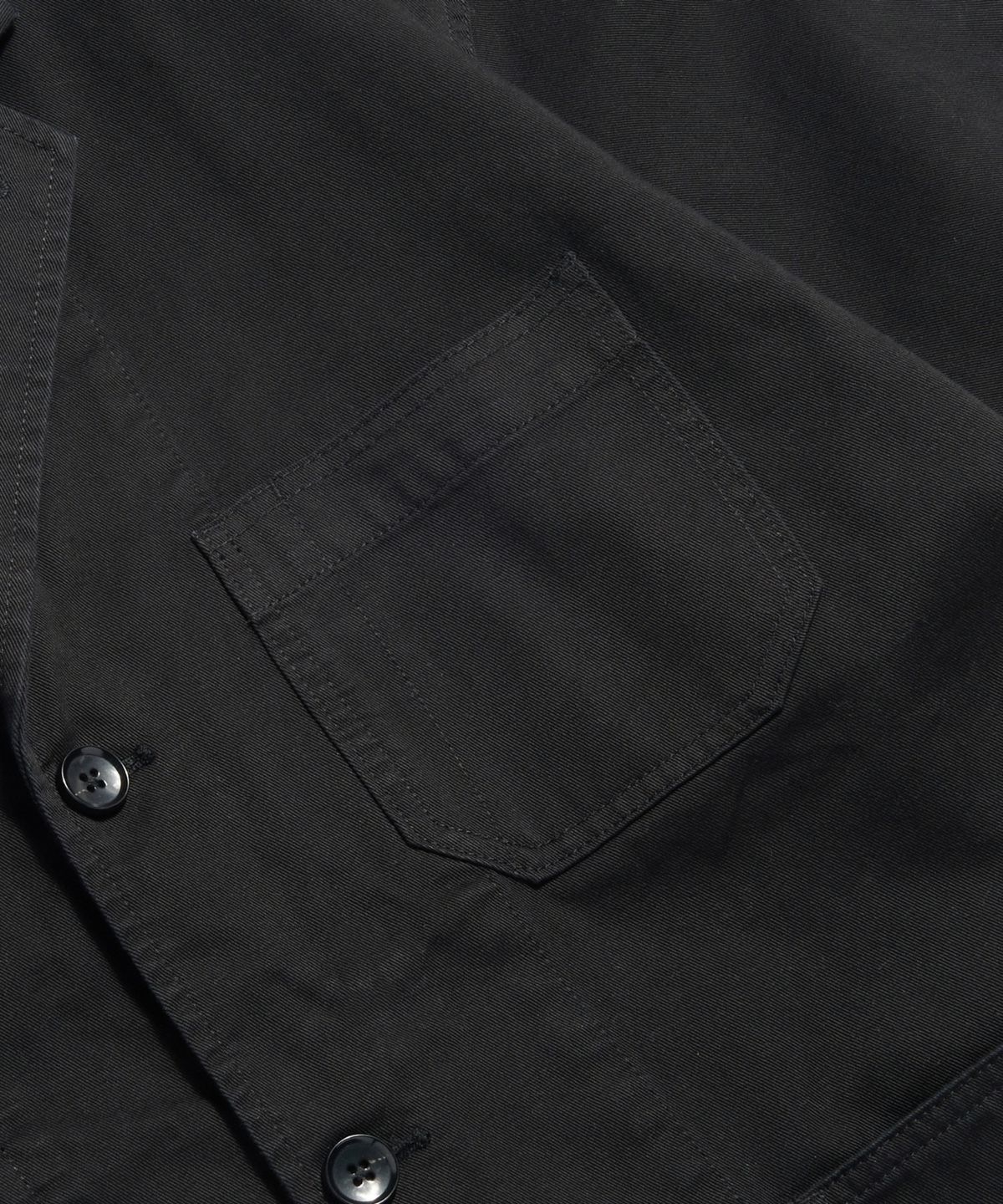 에스피오나지(ESPIONAGE) Cotton Notched Jacket Black