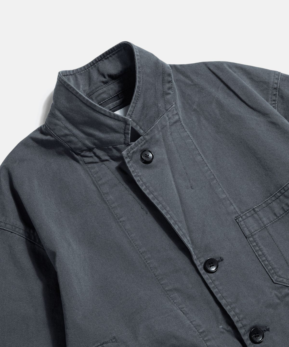 에스피오나지(ESPIONAGE) Cotton Notched Jacket Charcoal