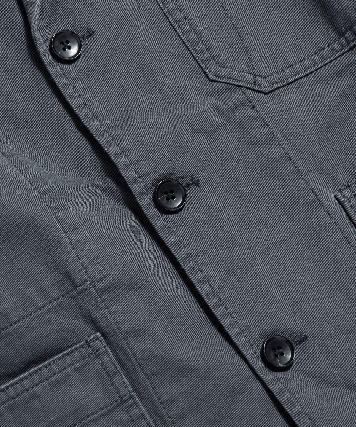 에스피오나지(ESPIONAGE) Cotton Notched Jacket Charcoal