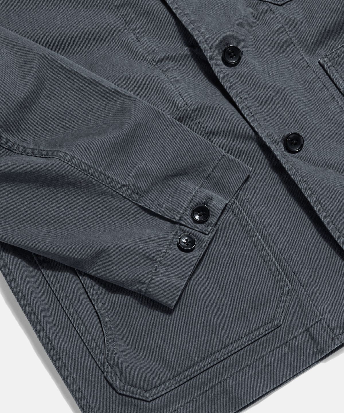 에스피오나지(ESPIONAGE) Cotton Notched Jacket Charcoal