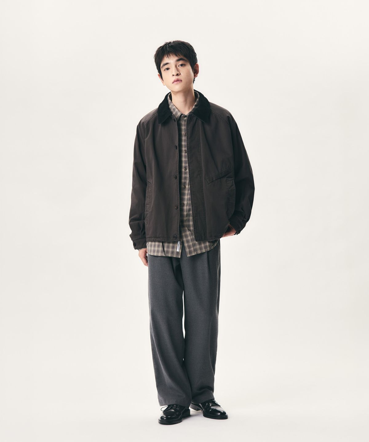 에스피오나지(ESPIONAGE) Short Hunting Jacket Dark Grey