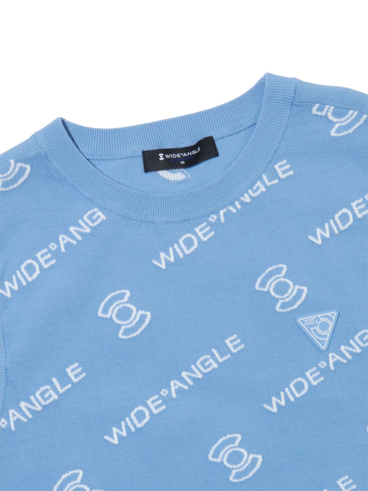 와이드앵글(WIDEANGLE) TO 로고 패턴 쟈가드 베스트 L_Light Blue