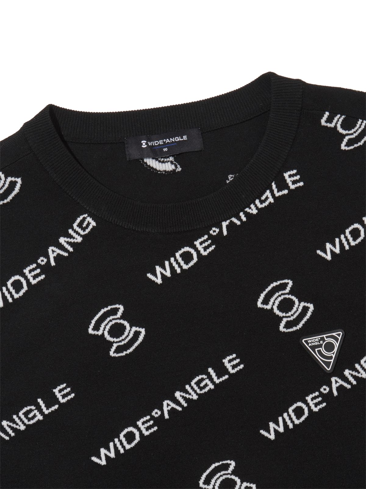 와이드앵글(WIDEANGLE) TO 로고 패턴 쟈가드 베스트 L_Black