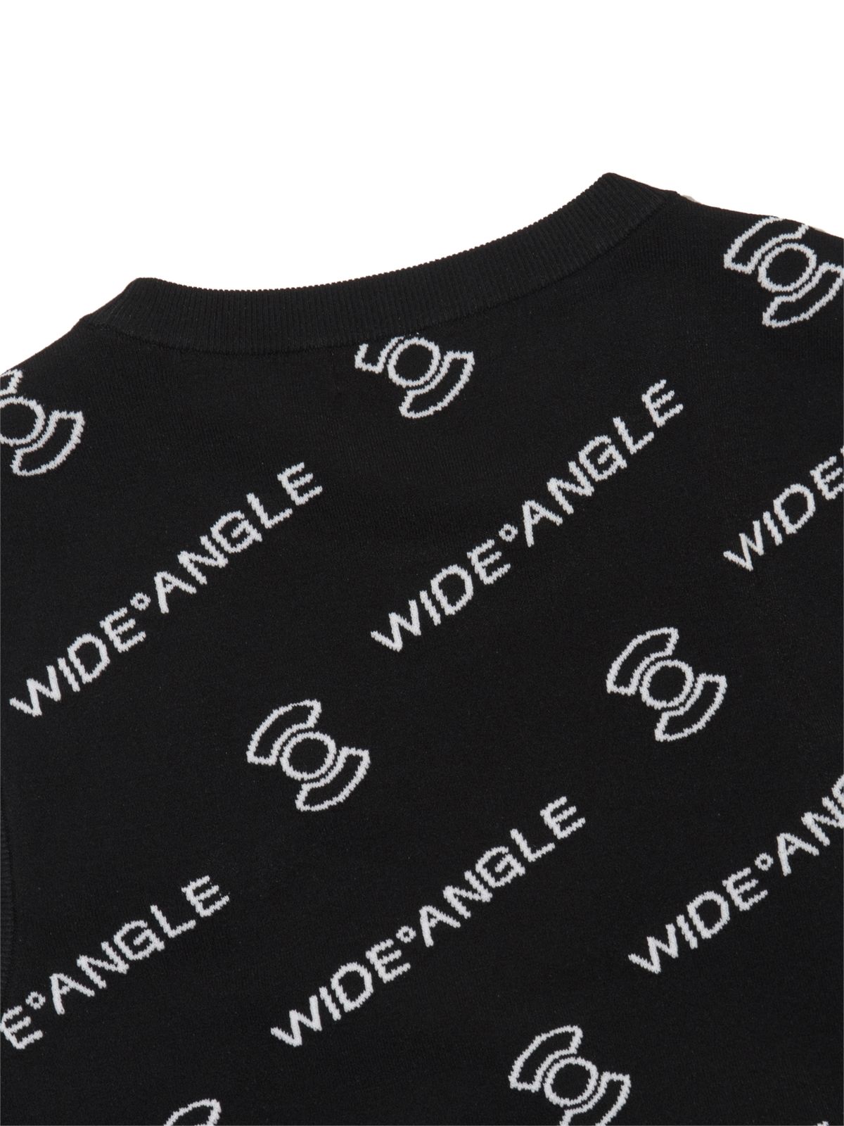 와이드앵글(WIDEANGLE) TO 로고 패턴 쟈가드 베스트 L_Black