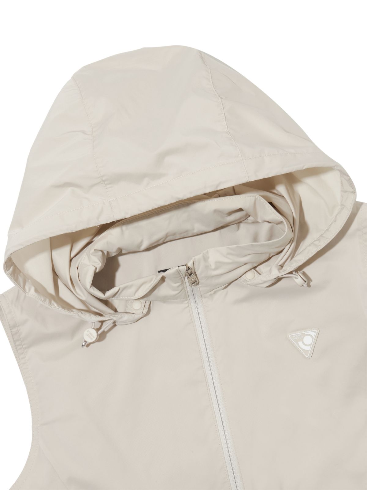 와이드앵글(WIDEANGLE) CO 긴기장 후드 풀오픈 베스트 L_Light Beige