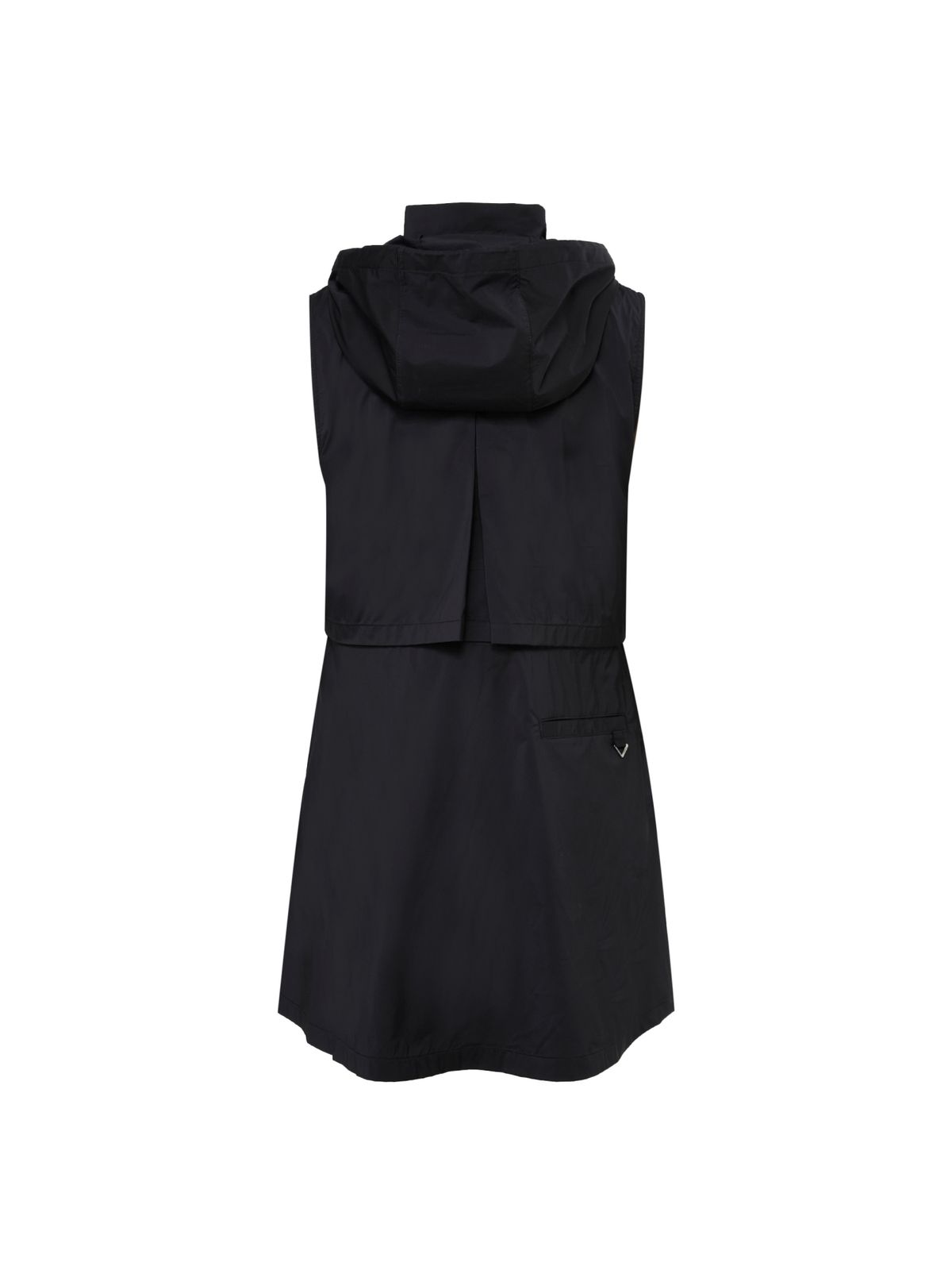 와이드앵글(WIDEANGLE) CO 긴기장 후드 풀오픈 베스트 L_Black