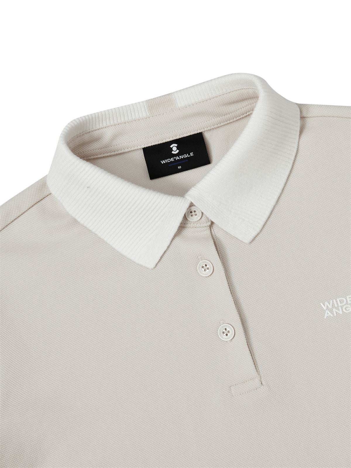 와이드앵글(WIDEANGLE) CO 기본핏 니트 에리 폴로티셔츠 L_Light Beige